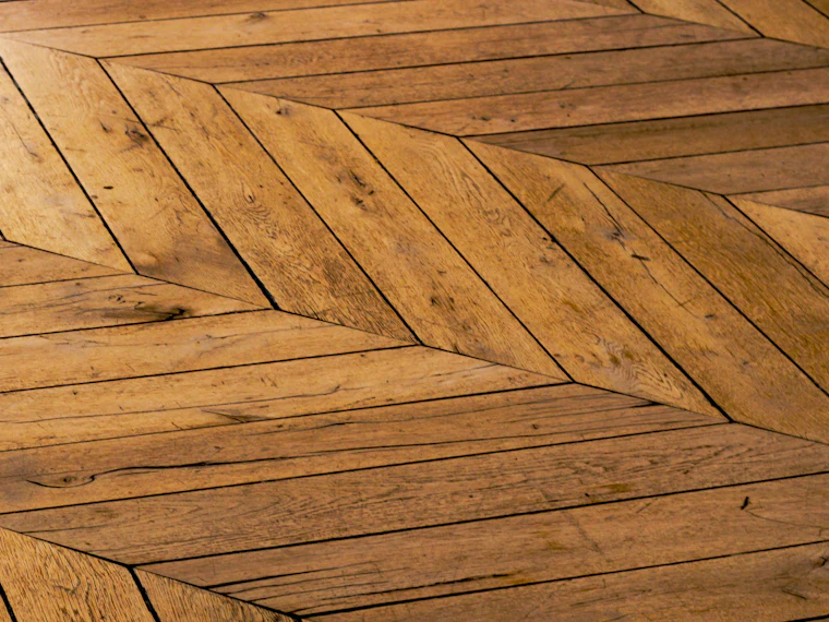 Herringbone parquet flooring
